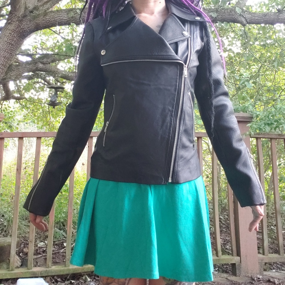 SIR 0123 Leather Jacket Designer Rare Fashion S